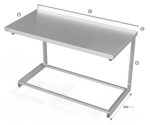 Load image into Gallery viewer, WALL MOUNTED TABLE WITH FRAME FOR MODULAR SHELVES - Steelior