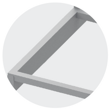 Load image into Gallery viewer, WALL MOUNTED TABLE WITH FRAME FOR MODULAR SHELVES - Steelior