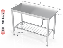 Load image into Gallery viewer, MANUAL HEIGHT ADJUSTABLE TABLE WITH GRID SHELF - Steelior