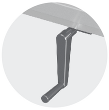 Load image into Gallery viewer, MANUAL HEIGHT ADJUSTABLE TABLE WITH FRAME FOR MODULAR SHELVES - Steelior