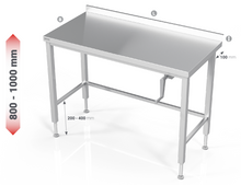 Load image into Gallery viewer, MANUAL HEIGHT ADJUSTABLE TABLE WITH OPEN FRAME - Steelior