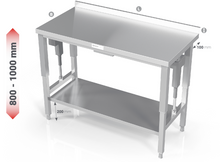 Load image into Gallery viewer, ELECTRIC HEIGHT ADJUSTABLE TABLE WITH REINFORCED SHELF - Steelior