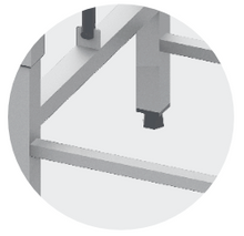 Load image into Gallery viewer, ELECTRIC HEIGHT ADJUSTABLE TABLE WITH FRAME FOR MODULAR SHELVES - Steelior