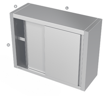 Load image into Gallery viewer, WALL CABINET WITH SLIDING DOORS - Steelior