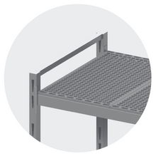 Load image into Gallery viewer, MODULAR SHELVING UNIT WITH REMOVABLE PLASTIC SHELVES - Steelior