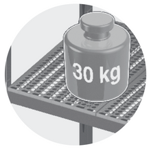 Load image into Gallery viewer, MODULAR SHELVING UNIT WITH REMOVABLE PLASTIC SHELVES - Steelior