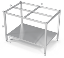 Load image into Gallery viewer, TABLE FOR CUTTINGBOARD, WITH REINFORCED SHELF - Steelior