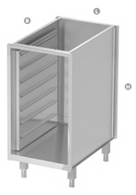 Load image into Gallery viewer, MODULE WITH GUIDE RAILS FOR 7 GN-1/1 CONTAINERS - Steelior