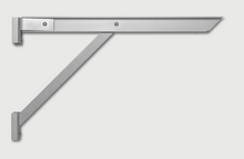 Load image into Gallery viewer, Aluminum shelf bracket for wall shelves - Alux reinforced - Steelior