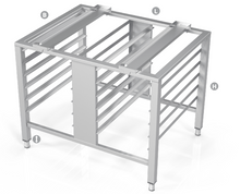 Load image into Gallery viewer, UNIVERSAL STAND FOR CONVECTION OVEN, ADJUSTABLE SIZE - Steelior