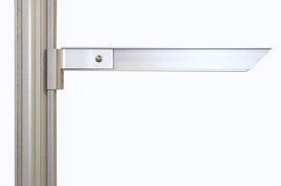 Aluminum shelf bracket for wall shelves - Alux standard - Steelior