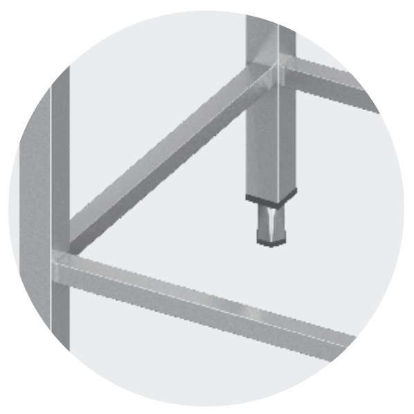 UNIVERSAL STAND FOR CONVECTION OVEN, SPECIAL SIZES - Steelior