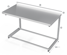 Load image into Gallery viewer, WALL MOUNTED TABLE WITH FRAME FOR MODULAR SHELVES - Steelior
