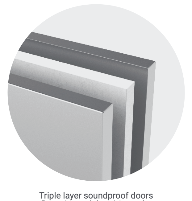 STORAGE TABLE WITH SLIDING DOORS - Steelior