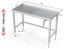 Load image into Gallery viewer, MANUAL HEIGHT ADJUSTABLE TABLE WITH OPEN FRAME - Steelior
