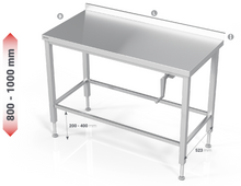 Load image into Gallery viewer, MANUAL HEIGHT ADJUSTABLE TABLE WITH FRAME FOR MODULAR SHELVES - Steelior
