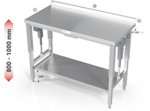 Load image into Gallery viewer, ELECTRIC HEIGHT ADJUSTABLE TABLE WITH REINFORCED SHELF - Steelior
