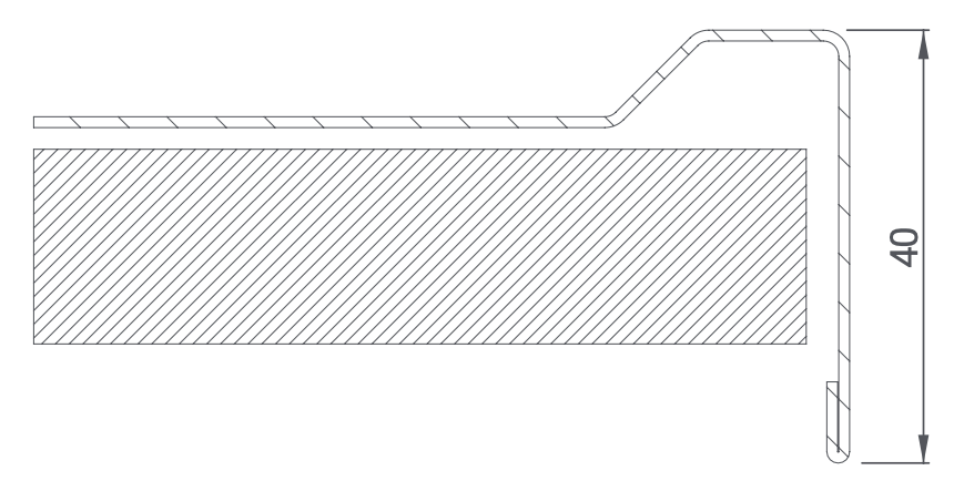 Deepened table top - Steelior