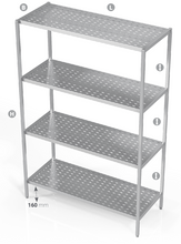 Load image into Gallery viewer, PERFORATED SHELVES WELDED - Steelior
