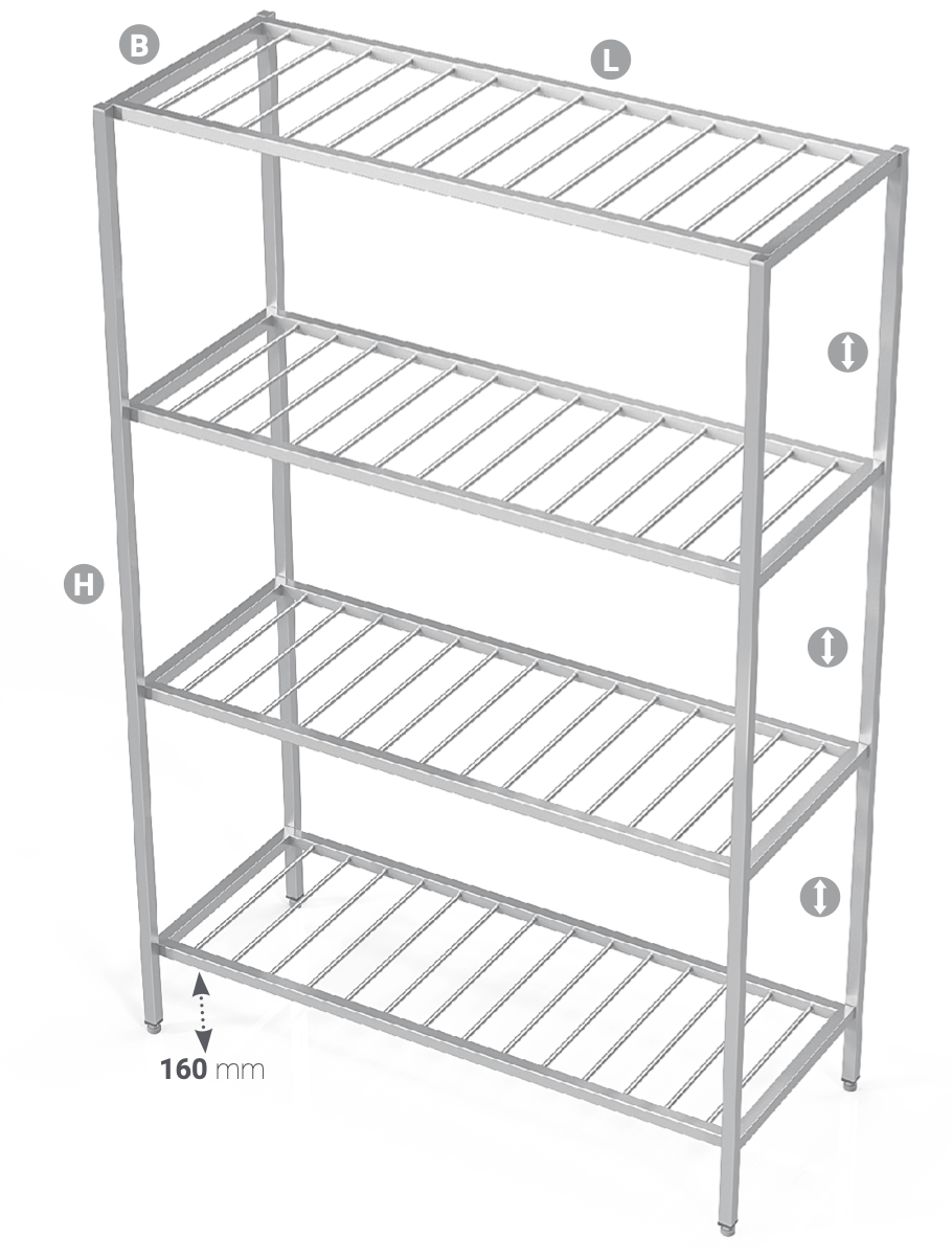 GRID SHELVES WELDED - Steelior