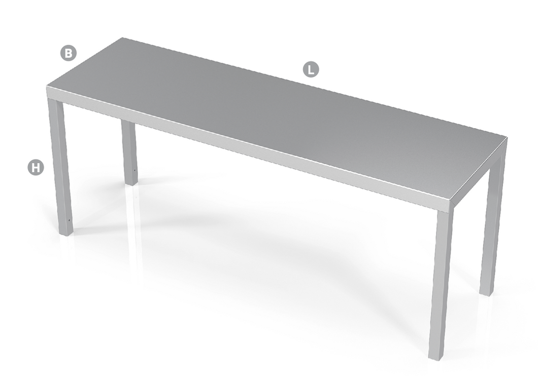 UPPER SHELF FOR TABLE, SINGLE - Steelior