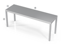 UPPER SHELF FOR TABLE, SINGLE - Steelior
