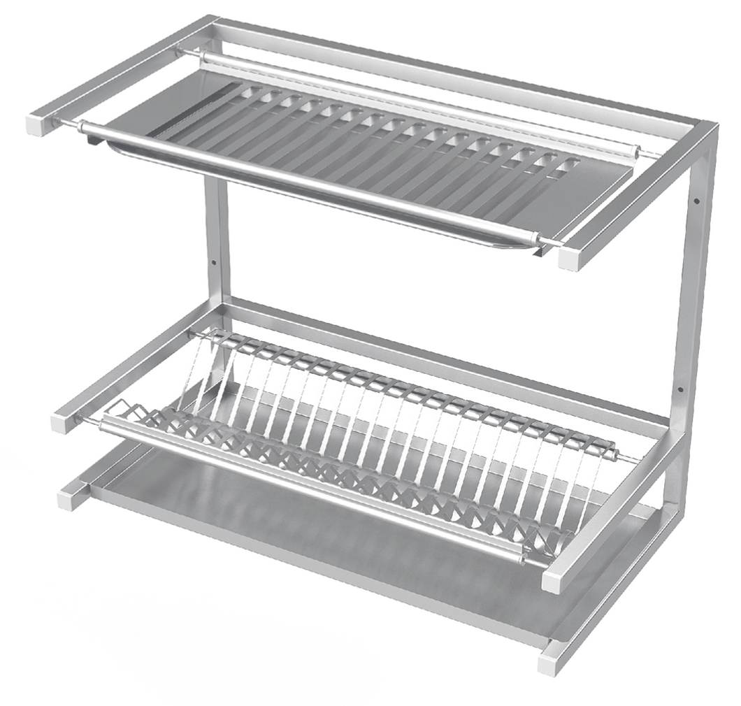 WALL SHELF FOR DRYING DISHES, TRIPLE - Steelior