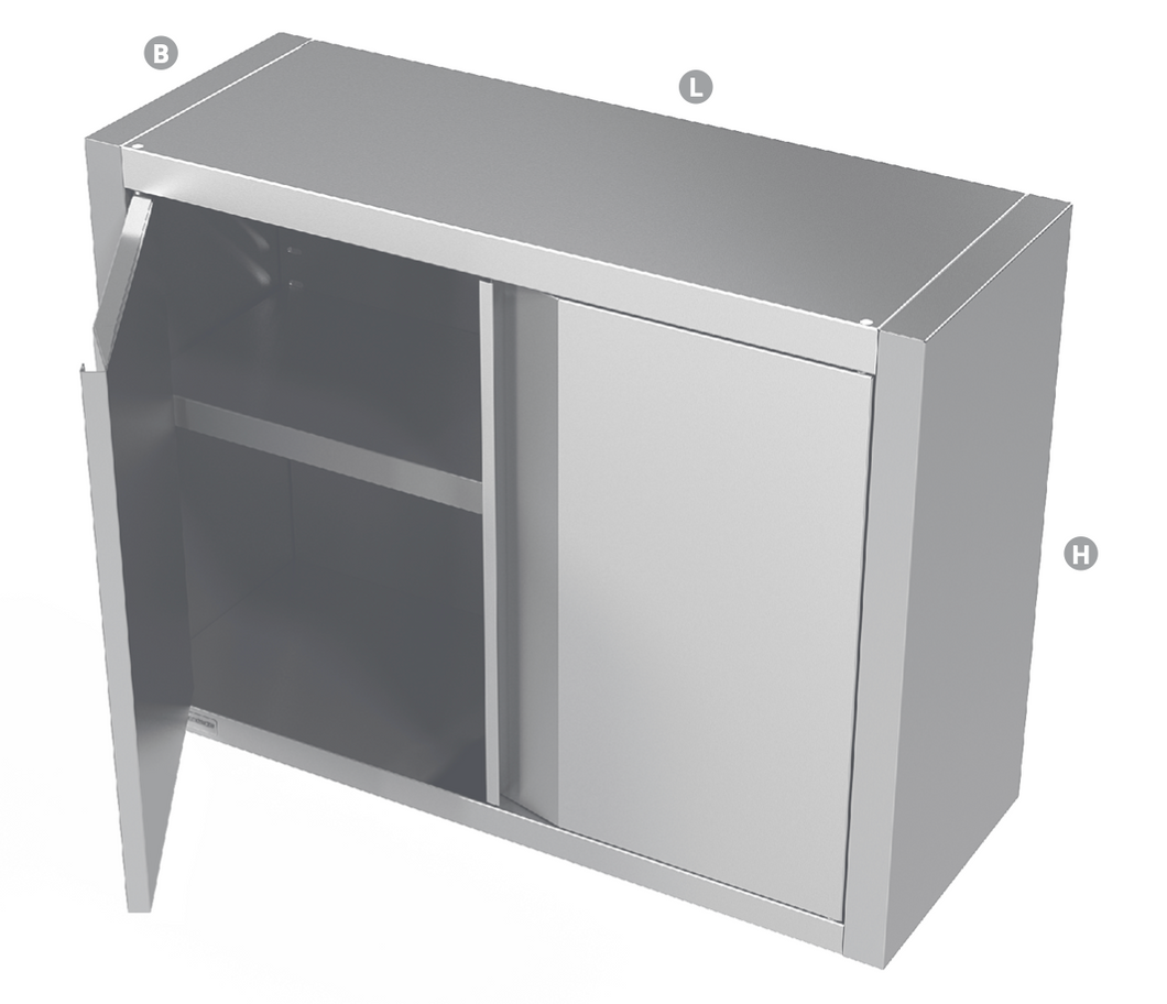 WALL CABINET WITH SHUTTING DOORS - Steelior