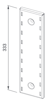 Wall bracket for wall shelves - Steelior