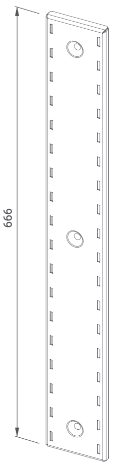 Wall bracket for wall shelves - Steelior