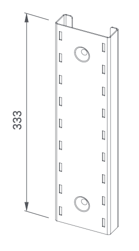 Wall bracket for wall shelves - Steelior