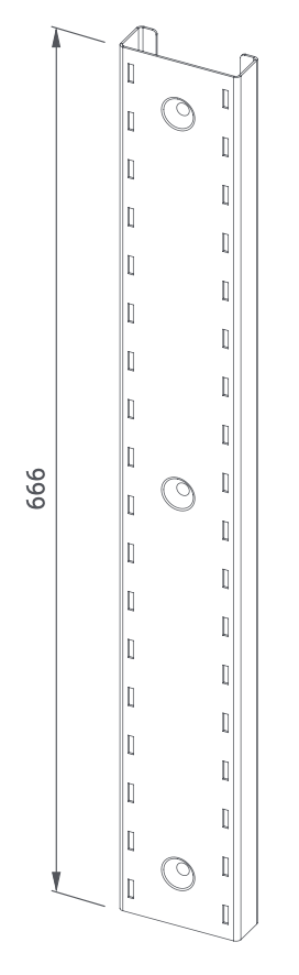 Wall bracket for wall shelves - Steelior