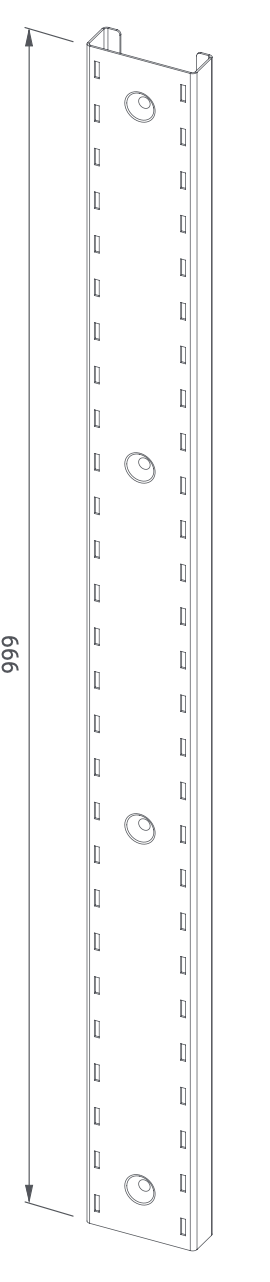 Wall bracket for wall shelves - Steelior