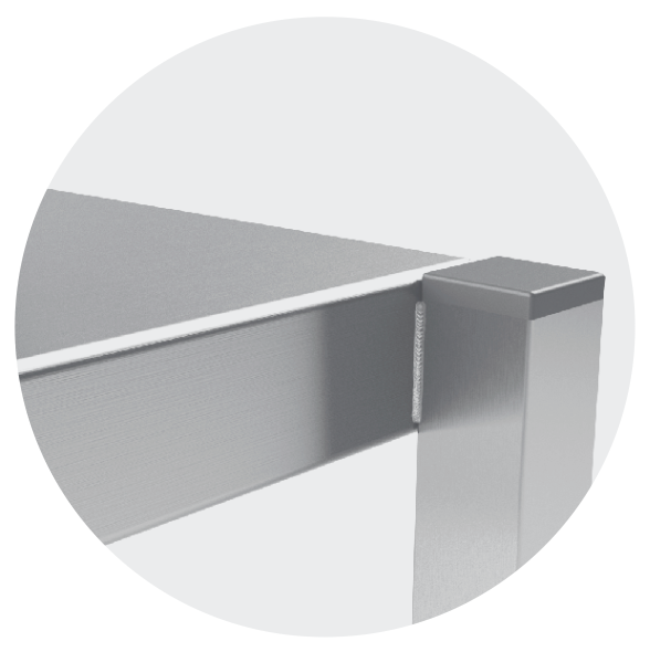 REINFORCED SHELVES WELDED - Steelior