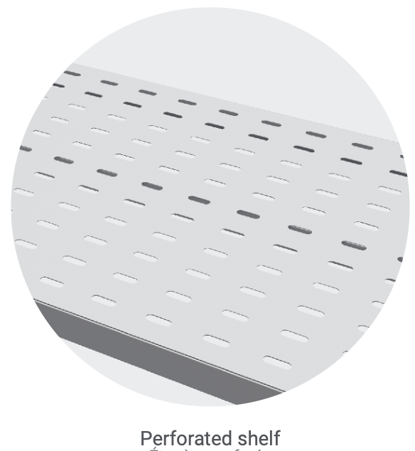 PERFORATED SHELVES WELDED - Steelior