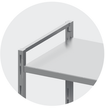 Load image into Gallery viewer, MODULAR SHELVING UNIT WITH STAINLESS STEEL PLATE SHELVES - Steelior
