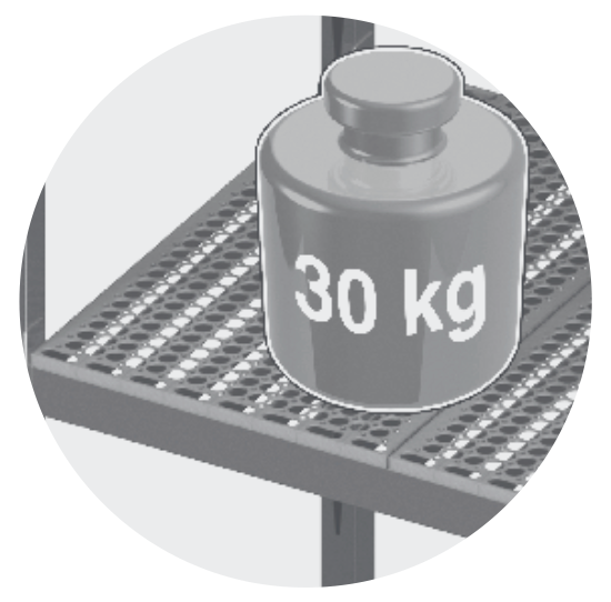 MODULAR SHELVING UNIT WITH REMOVABLE PLASTIC SHELVES - Steelior