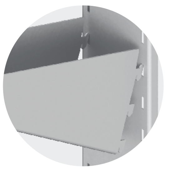 WALL SHELF FOR EQUIPMENT, TRIPLE - Steelior