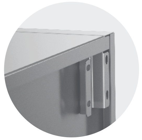 WALL CABINET WITH SHUTTING DOORS - Steelior