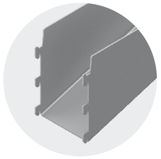 WALL SHELF FOR EQUIPMENT, DOUBLE - Steelior