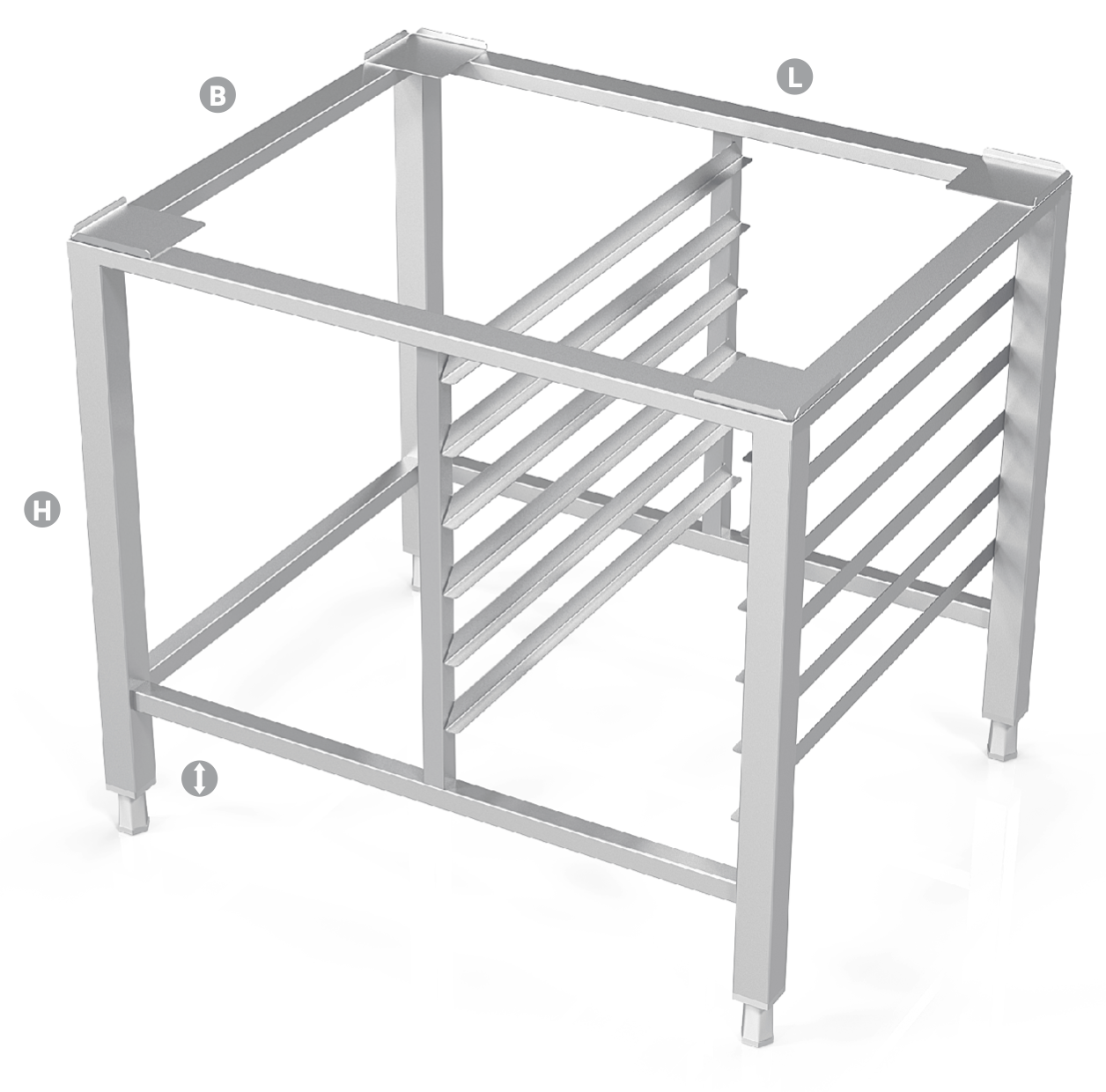 UNIVERSAL STAND FOR CONVECTION OVEN, SPECIAL SIZES - Steelior