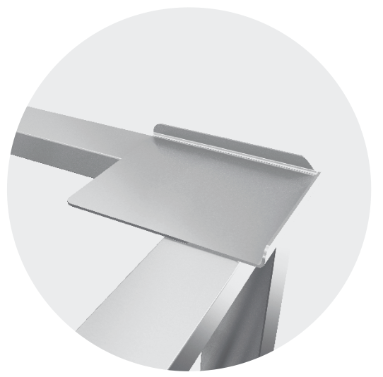 UNIVERSAL STAND FOR EQUIPMENT, WITH REINFORCED SHELF - Steelior