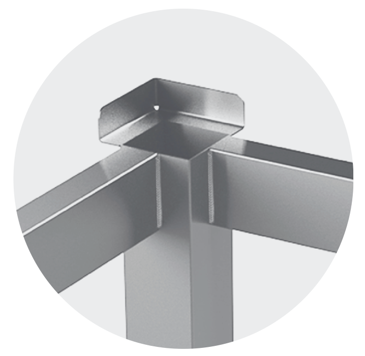 TABLE FOR CUTTINGBOARD, WITH REINFORCED SHELF - Steelior