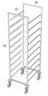 TROLLEY FOR BAKERY TRAYS - Steelior