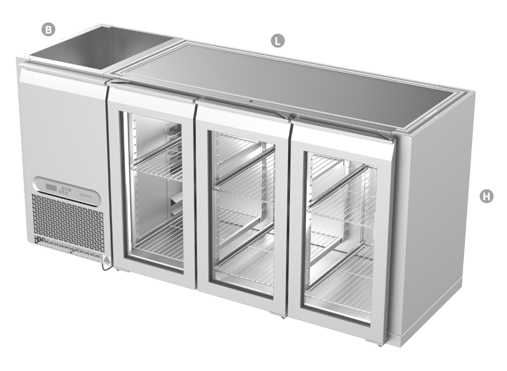 BACKBAR COOLING COUNTER - Steelior