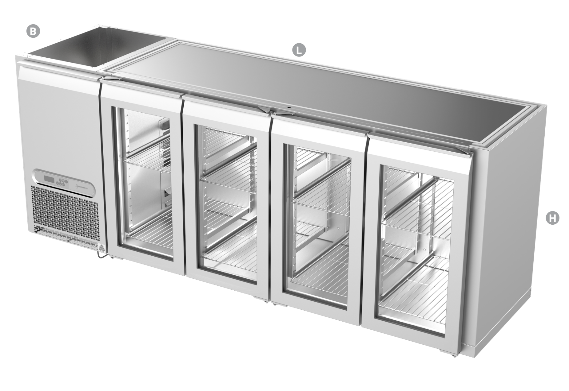 BACKBAR COOLING COUNTER - Steelior