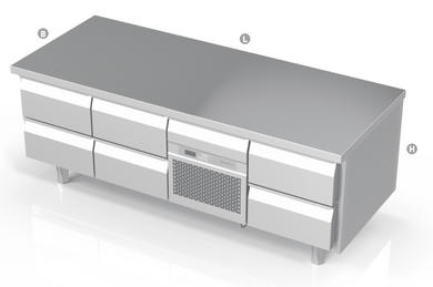 LOW COOLING COUNTER - Steelior