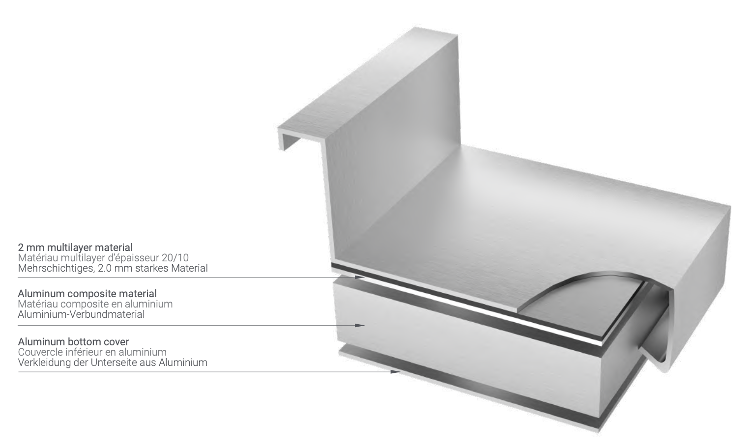 MULTILAYER TABLE TOP - Steelior