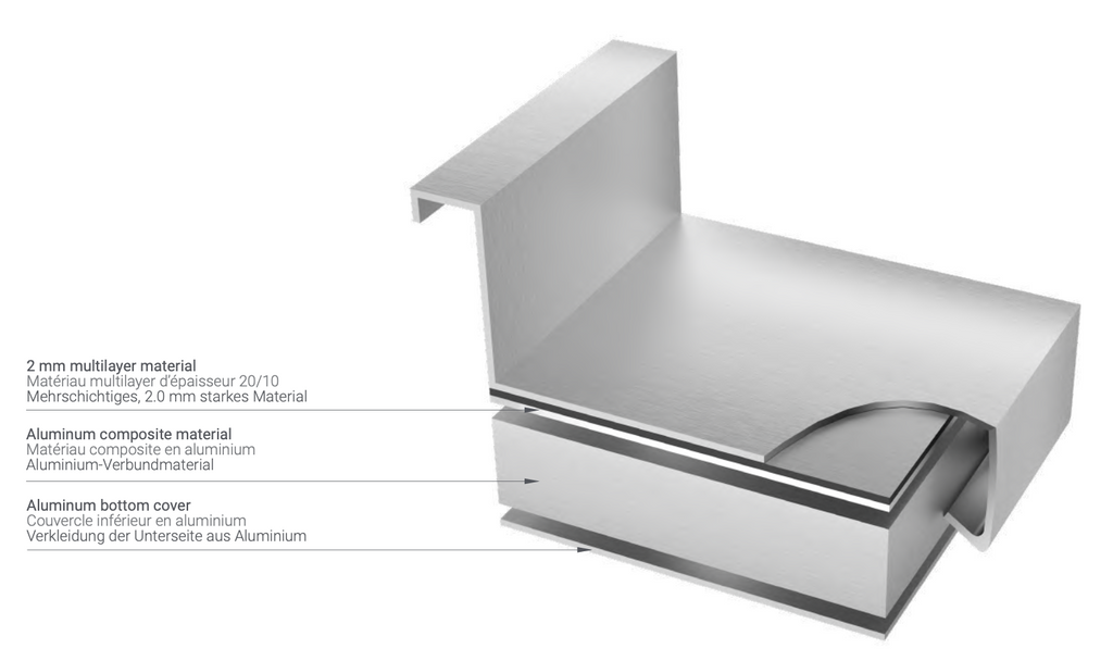 TABLE WITH REINFORCED SHELF - Steelior