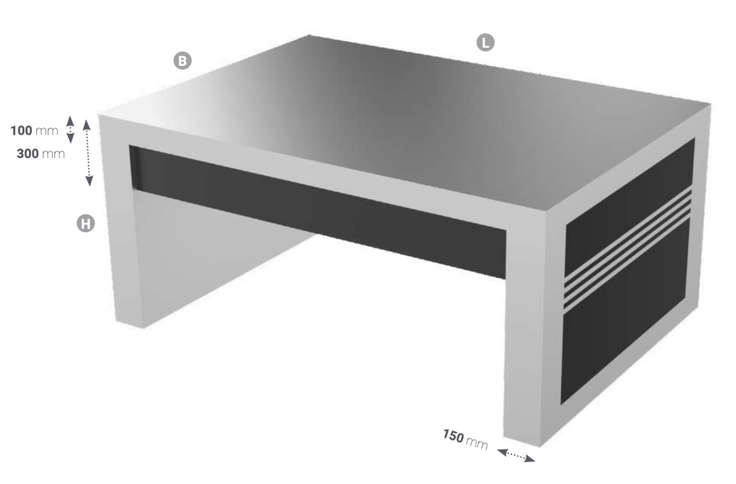 Kitchen island, double sided